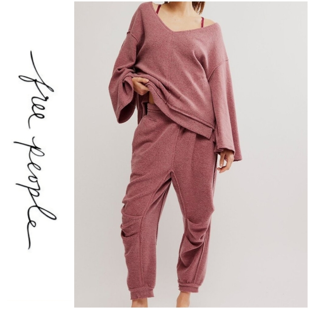 NWT Free People Day Off Fleece Set Sz S